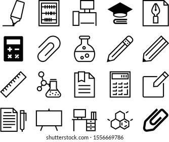 education vector icon set such as: old, wood, set, biotechnology, hat, lineart, subtraction, literature, bachelor, learn, molecular, size, image, open, training, arithmetic, achievement, highlight