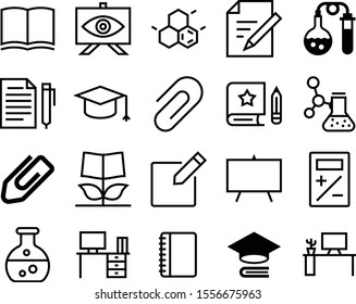 education vector icon set such as: skeletal, bachelor, graduate, glassware, educational, writing, degree, sheet, write, contemporary, compose, wood, encyclopedia, pharmaceutical, interior, finance