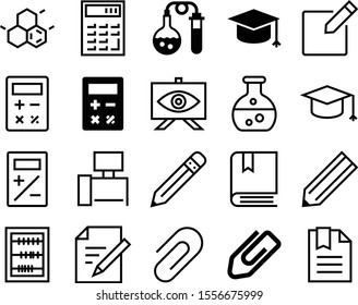 Bildungs-Vektorsymbol-Set wie: Druck, Vorlage, Cartoon, Raum, Veröffentlichung, Nachricht, Magazin, Tagebuch, Internet, Auge, Subtraktion, Vintage, Zubehör, alt, Holz, Pädagogik, Verkauf, Marke, Tisch, dünn