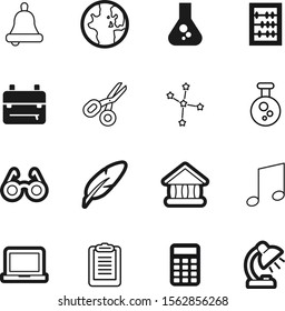 education vector icon set such as: keyboard, hair, information, blank, tourism, desktop, electric, arithmetic, desk, capricorn, list, network, building, feedback, learning, horoscope, electricity