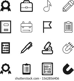 education vector icon set such as: open, notepad, map, briefcase, subject, research, travel, macro, shadow, pack, musical, scientific, trendy, book, idea, suitcase, panel, laboratory, sound, eps