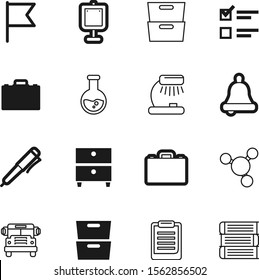 education vector icon set such as: bright, ring, model, desk, medical, chart, checkbox, pen, wheel, reminder, publish, development, map, music, shop, medicine, read, graph, bus, flag, text, tick