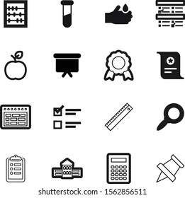 education vector icon set such as: architecture, communication, blank, plan, measure, view, stamp, banner, bulletin, natural, medal, shape, length, contract, diagram, page, date, development, data