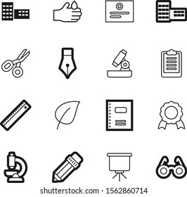 education vector icon set such as: environment, floral, nature, creativity, nib, measure, steel, form, presentation, elegant, enlarge, liquid, pencil, metal, fountain, flower, diary, test