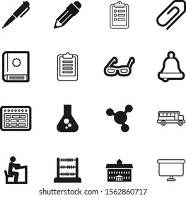 education vector icon set such as: textbook, biology, attach, survey, vehicle, eye, count, calendar, liquid, tick, model, work, structure, notification, court, greece, fashion, building, experiment