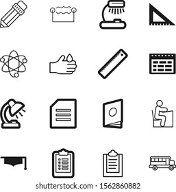 education vector icon set such as: tube, healthy, transportation, creativity, electrical, particle, marketing, circuit, day, magazine, logo, device, orange, atom, open, grad, handbook, plan, voltage