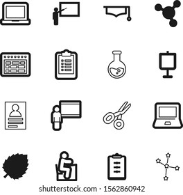 education vector icon set such as: pharmacy, calendar, chair, date, eco, molecular, college, human, ceremony, scientific, environment, medical, writing, leaf, cut, organic, people, flower, book