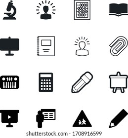education vector icon set such as: copybook, laboratory, micro, medical, mathematical, synthesizer, math, subtraction, digital, blackboard, document, knowledge, health, lens, cover, pedestrian, metal