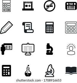 education vector icon set such as: bright, modern, contract, dictionary, shape, blackboard, write, magnify, flask, person, driver, group, learner, arithmetic, movement, mobile, picture, medicine