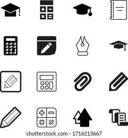 conjunto de iconos del vector de educación como: círculo, grupo, cinta, crecimiento, graduación, desplazamiento, empresa, abierto, afilado, contrato, calificación, azul, Internet, logro, alto, creatividad, fuente, amarillo