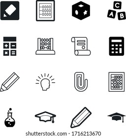 education vector icon set such as: contract, reading, tool, colorful, shape, android, facade, start, lab, conclusion, note, letter, logo, notebook, think, singer, light, chemical, website, research