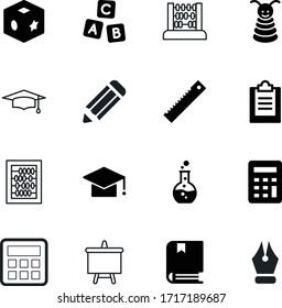 education vector icon set such as: lab, high, test, note, nib, display, chemistry, round, logo, economy, research, signature, childhood, textbook, length, book, presentation, image, diagram, reading