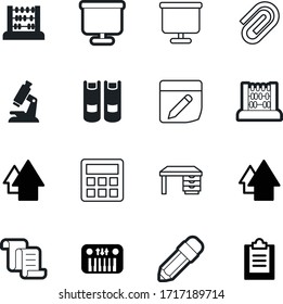conjunto de iconos del vector de educación como: forma, contemporáneo, conocimiento, clip, texto, trabajo, científico, espacio de trabajo, lista, acuerdo, escritorio, piano, lectura, investigación, azul, lista de comprobación, pantalla, organizador, literatura