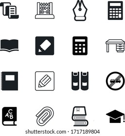 education vector icon set such as: signature, detail, contemporary, area, steel, transport, job, retro, subtraction, rounded, warning, end, tool, bookstore, roll, traditional, calculate, driver, math