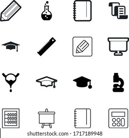 conjunto de iconos del vector de educación como: anatomía, microscopio, calculadora, madera, sustracción, humana, antigua, arte, mortero, escritura, rollo, científico, amarillo, acuerdo, estilo, teclado, experimento