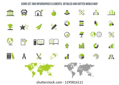 Education vector icons 