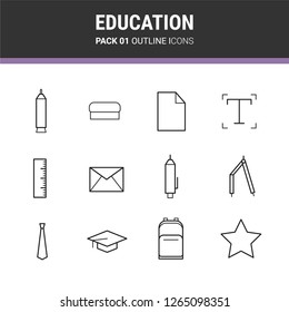 Education Vector Icons