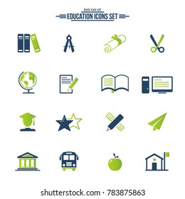 Education vector icons 