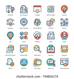 
Education Vector Icons Set 
