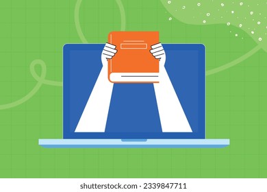 Education. Vector illustration concepts for graphic and web design, business presentation, marketing and print material. Back to school. Distance education, online learning.