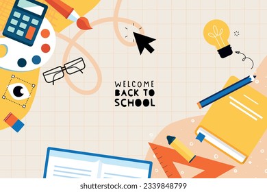 Education. Vector illustration concepts for graphic and web design, business presentation, marketing and print material. Back to school.