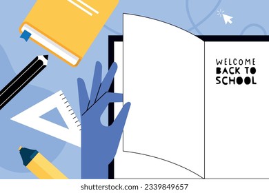 Education. Vector illustration concepts for graphic and web design, business presentation, marketing and print material. Back to school.