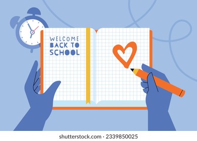 Education. Vector illustration concepts for graphic and web design, business presentation, marketing and print material. Back to school.