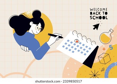 Education. Vector illustration concepts for graphic and web design, business presentation, marketing and print material. Back to school.