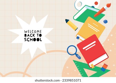 Education. Vector illustration concepts for graphic and web design, business presentation, marketing and print material. Back to school.