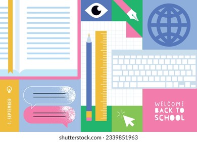 Education. Vector illustration concepts for graphic and web design, business presentation, marketing and print material. Back to school.