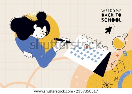 Education. Vector illustration concepts for graphic and web design, business presentation, marketing and print material. Back to school.