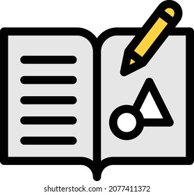 Bildung, Vektorgrafik einzeln auf transparentem Hintergrund . Farbvektorsymbole für Konzepte oder Web-Grafiken.