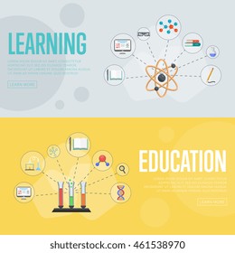 Education Vector Infographics Concept. 