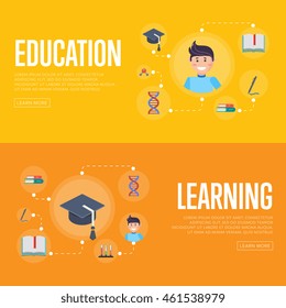 Education Vector Infographics Concept. 