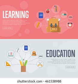 Education Vector Infographics Concept.