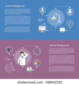 Education Vector Infographics Concept. Education and Learning Banners.
