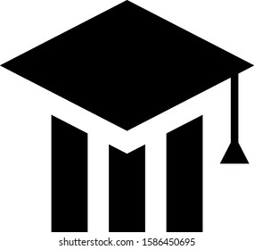 education vector isolated logo concept