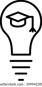 Education Vector Line Icon Design

