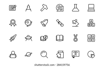 Education Vector Line Icons 2