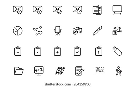 Education Vector Line Icons 8