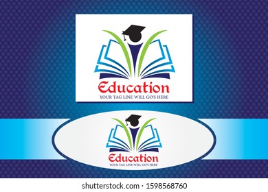 Education Vector Logo Design Concept