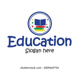 Design des Vektorlogos von Bildung