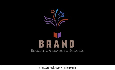 Education vector logo design concept