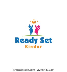 
education vector logo design for kid