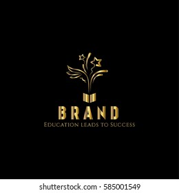 Education vector logo design template