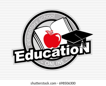 Education - vector logo for primary schools.