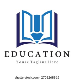 Education vector logo template design