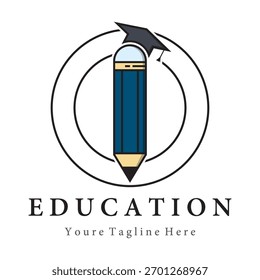 Diseño de Plantilla de logotipo de Vector de Educación