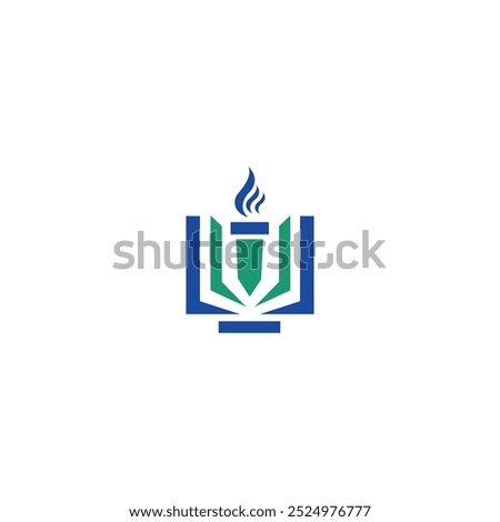 Education vector logo template design