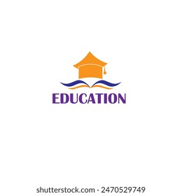 education vector minimalist logo or clip art
